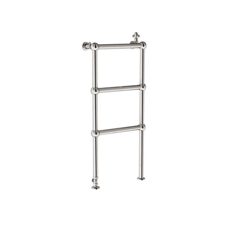 Sèche-serviettes Sèche-serviettes hydraulique sur pieds avec robinet et té de réglage