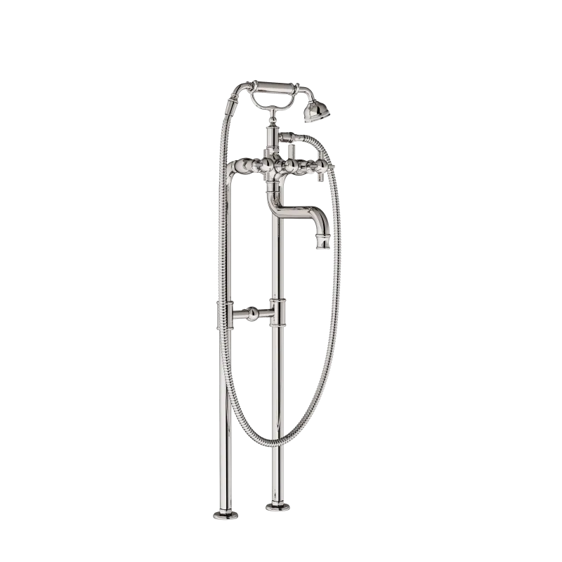  Volevatch Robinetterie Ensemble téléphone bain/douchette, colonnes standards, fixé au mur