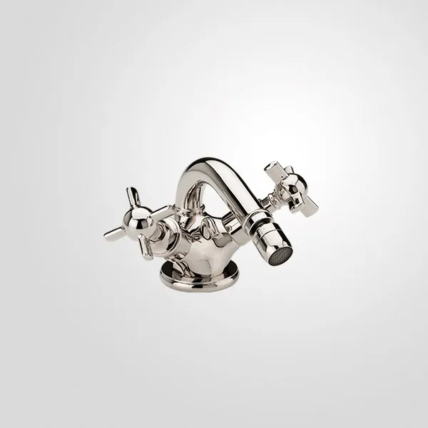  Volevatch Robinetterie Monotrou de bidet, vidage intégré, avec rotule