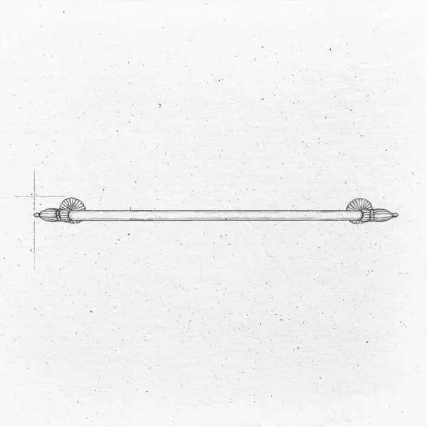 Barre porte-serviettes 600mm