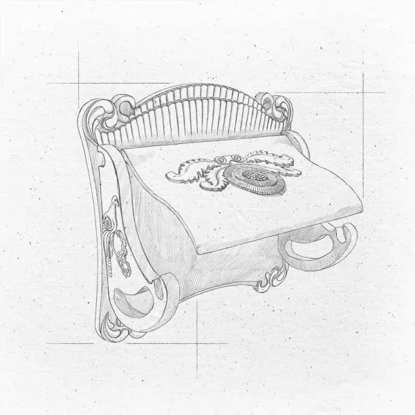 Porte papier toilette avec couvercle