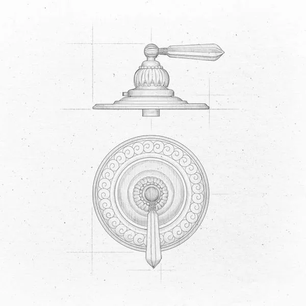  Volevatch Les Oiseaux du Paradis Siphon décoratif pour lavabo