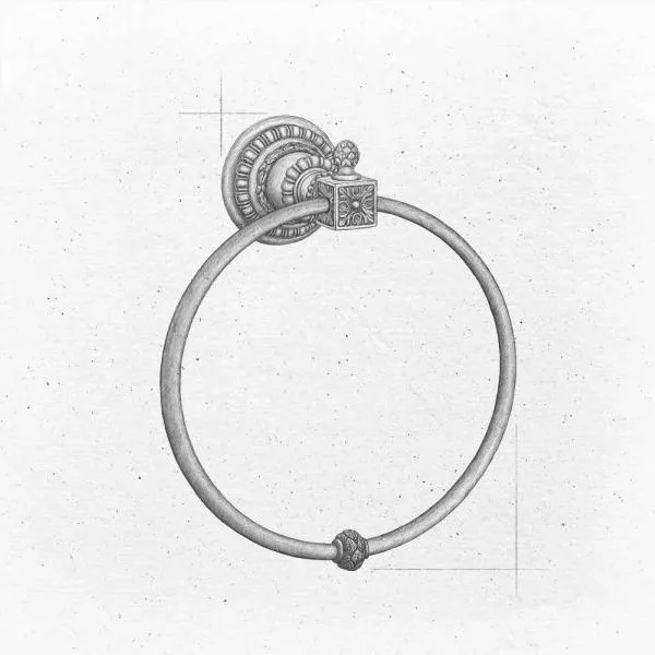  Volevatch Versailles Versailles Anneau porte-serviettes, Ø 160 mm