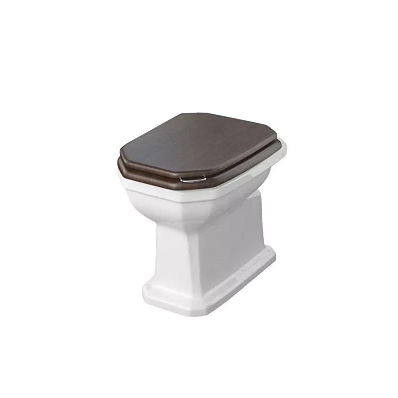 WC Art Déco sans réservoir, avec sortie horizontale